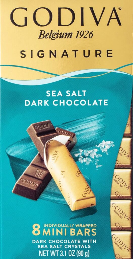 Godiva Signature Sea Salt Dark Chocolate Mini Bars