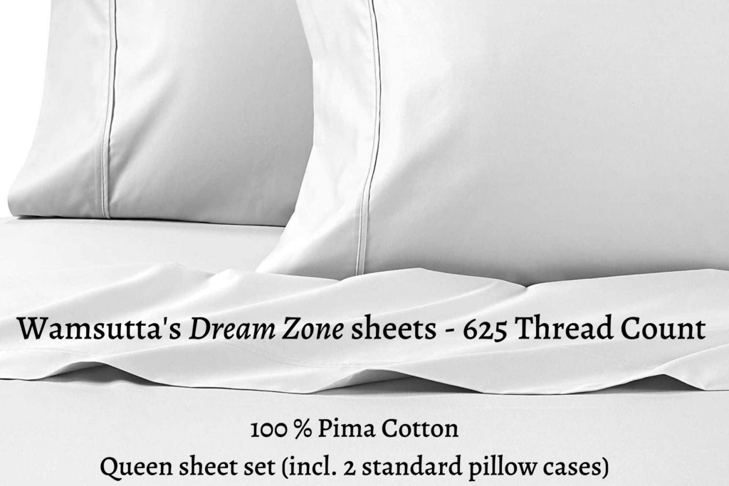 the most comfortable sheets I've found - Wamsutta's Dream Zone sheets! 625 thread count - in white