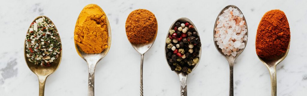 Your Sense of Taste - spoons of spices - photo by Karolina Grabowska - Pexels