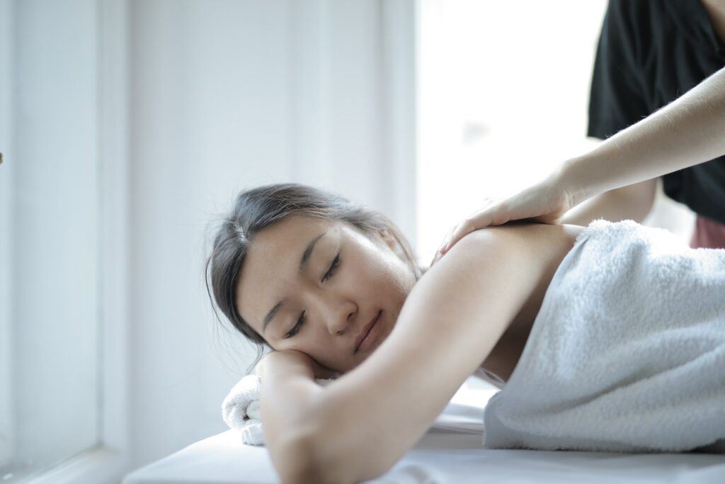 asian woman enjoys a massage - COVID-19 recovery - pamper your other senses - loss of smell and taste