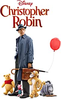 Disney's "Christopher Robin" -- movie poster with Christopher, Pooh and friends